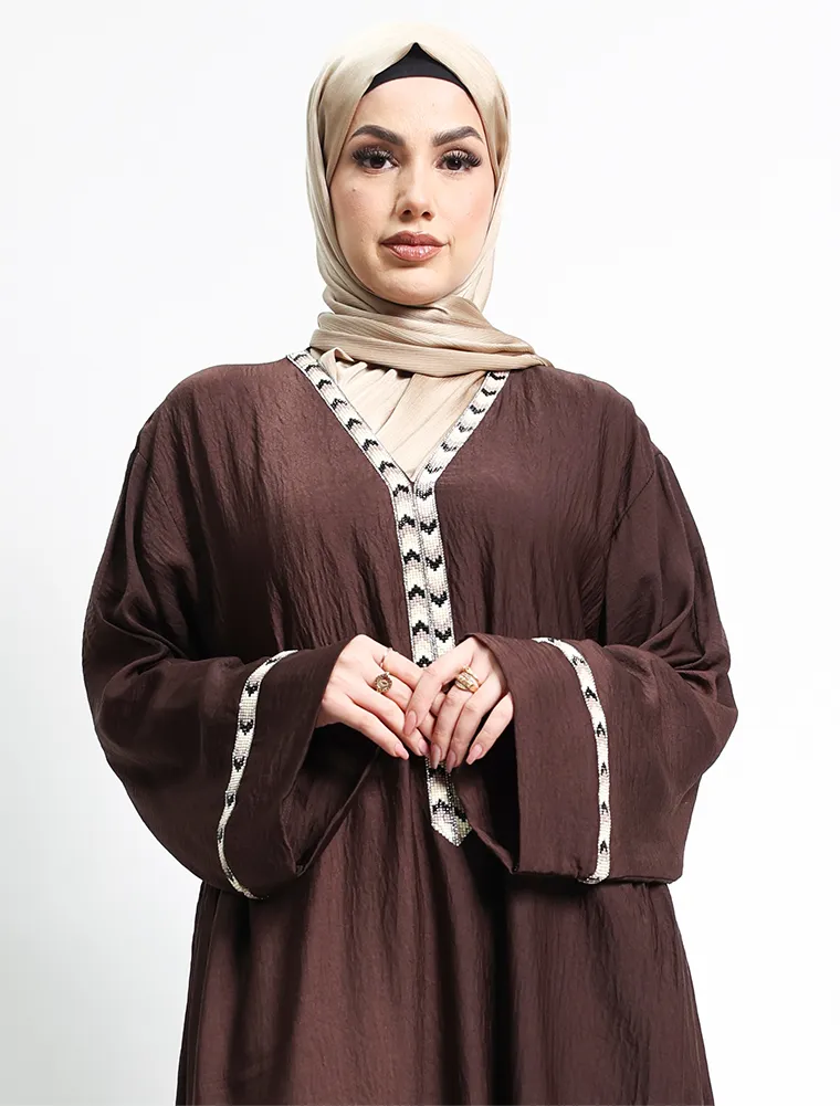 Brown Wajiha Abaya